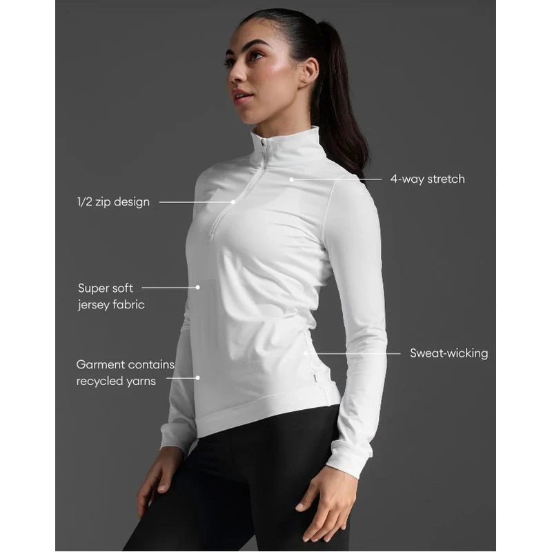 2XU Womens Flex 1/2 Zip Long Sleeve - Image 3
