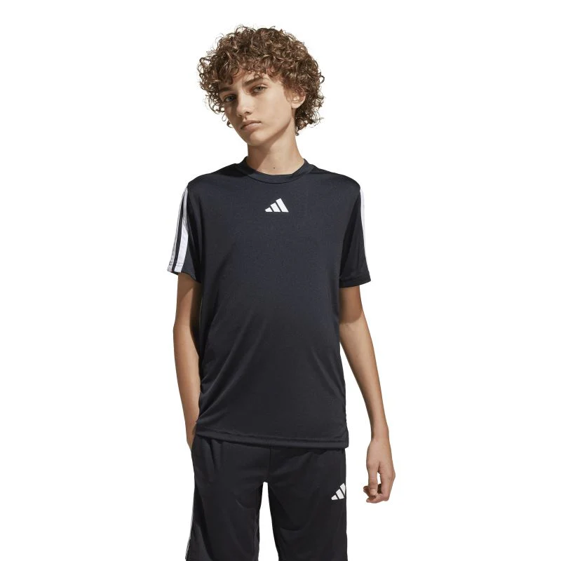 Adidas Boys Train Essentials 3-Stripes Tee