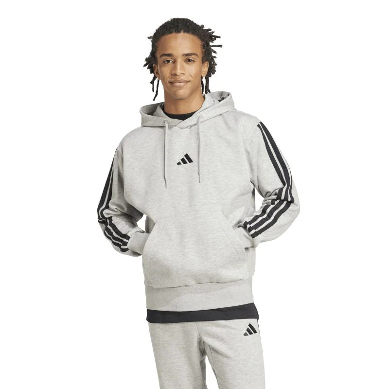 Adidas Mens Essentials Fleece 3-Stripes Hoodie