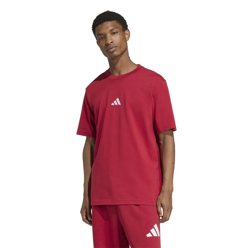 Adidas Mens Essentials Small Logo Single Jersey Tee