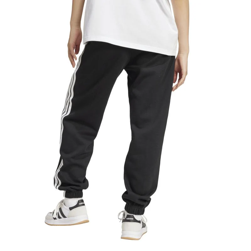 Adidas Womens Essentials 3-Stripes Fleece Loose-Fit Pants - Image 2