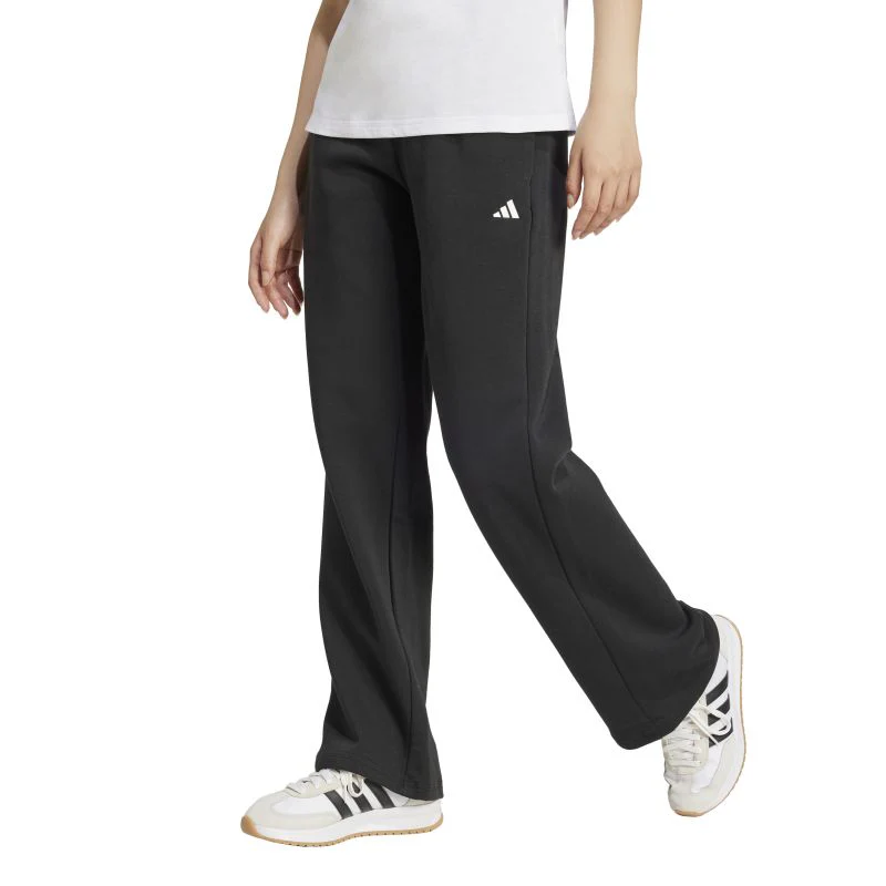 Adidas Womens Essentials Small Logo Feel Cozy Open-Hem Trackpant