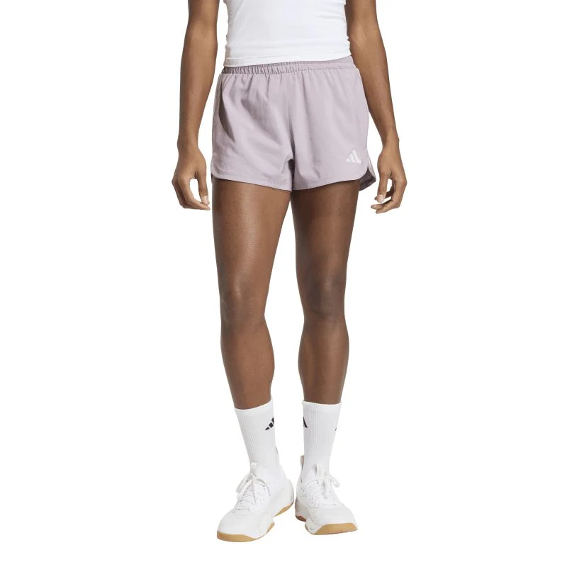 Adidas Womens Pacer Workout Woven High Rise Shorts