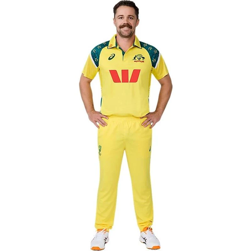 ASICS Cricket Australia Adults Replica ODI Cricket Shirt - Image 4