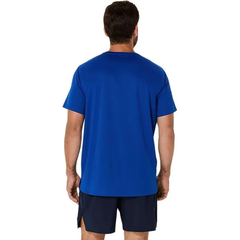 ASICS Mens Silver SS Running Top - Image 2