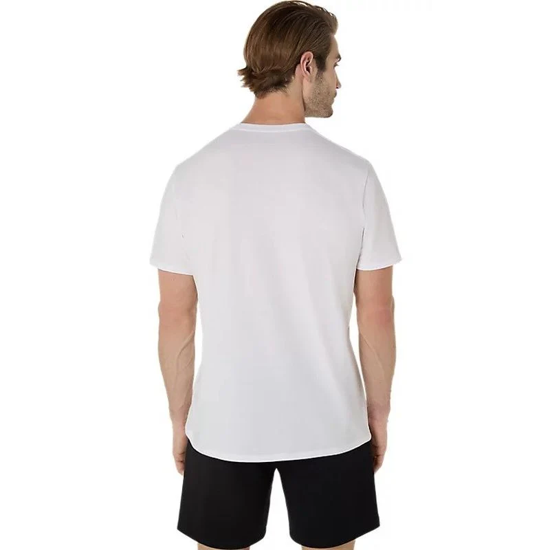 ASICS Mens Spiral Logo Graphic Cotton Blend Tee - Image 2