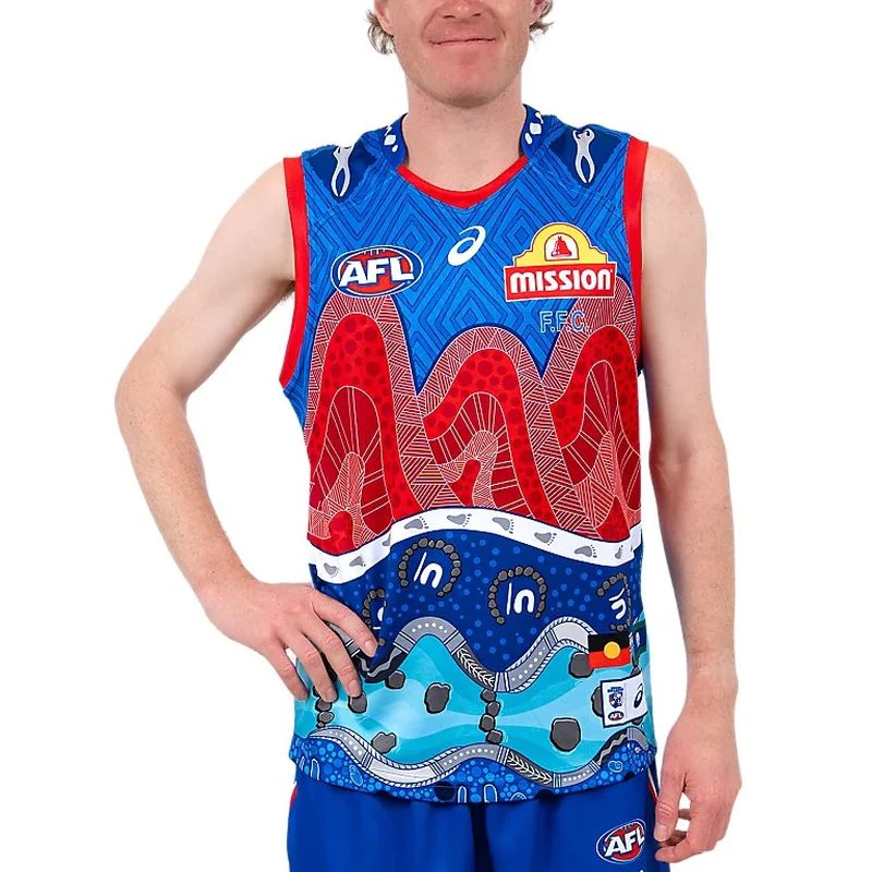 ASICS Western Bulldogs 2026 AFL First Nations Adults Replica Guernsey