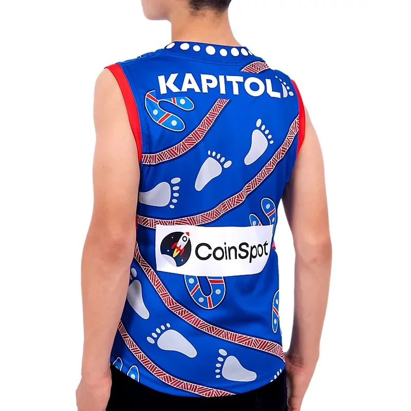 ASICS Western Bulldogs 2026 AFL First Nations Kids Replica Guernsey - Image 2
