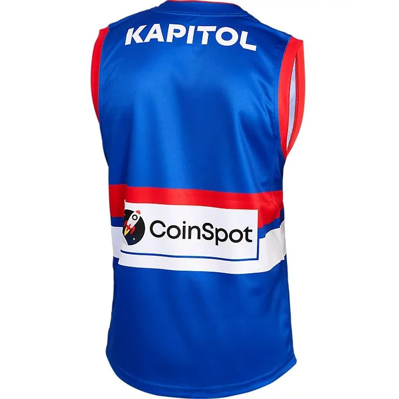 ASICS Western Bulldogs 2026 AFL Home Adults Replica Guernsey - Image 2