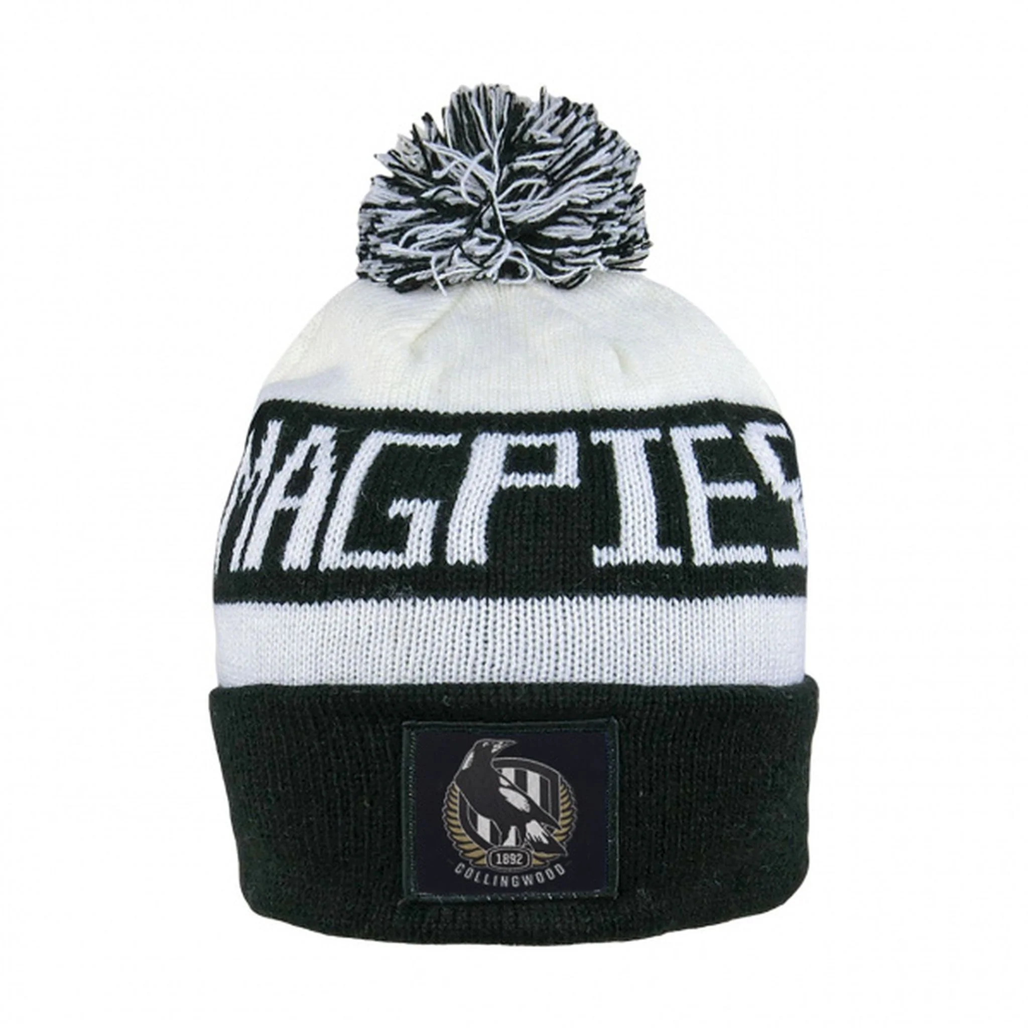 Burley Sekem Collingwood Magpies AFL Bar Beanie