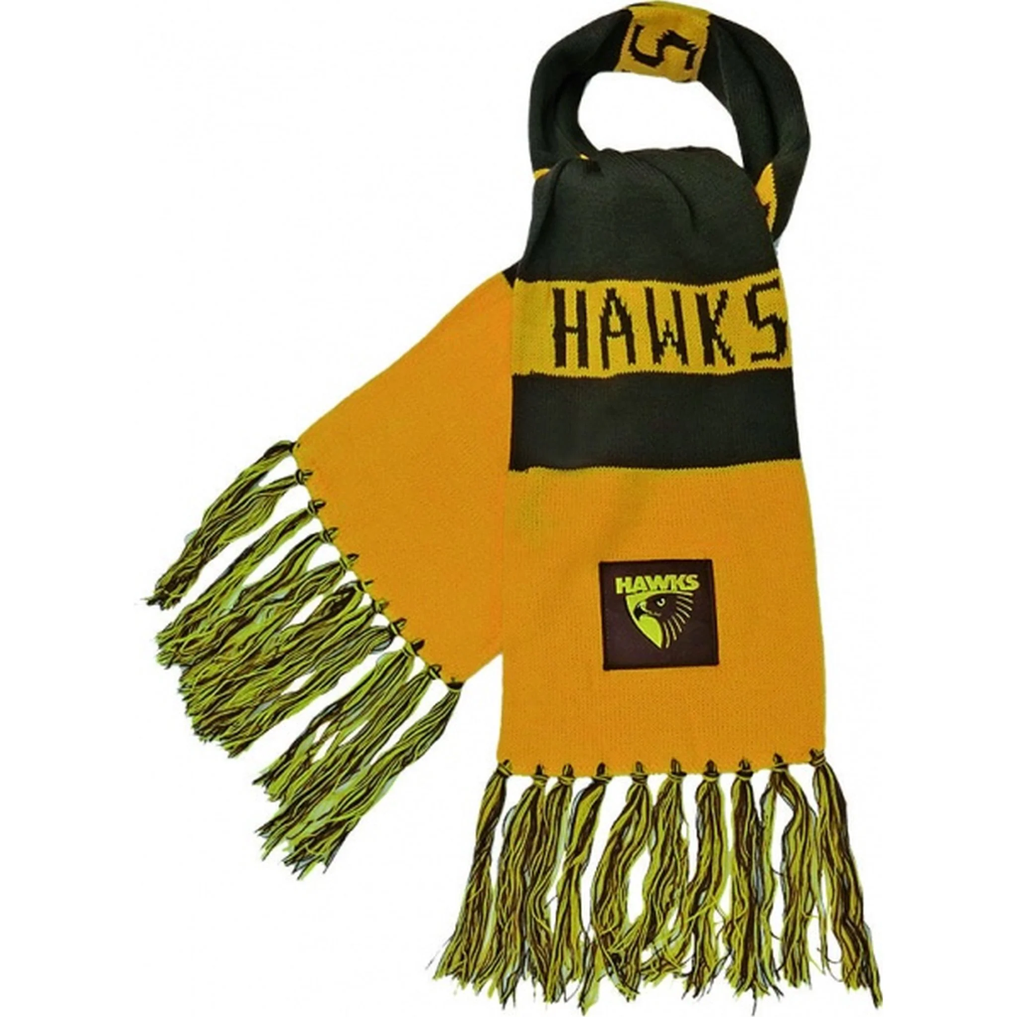 Burley Sekem Hawthorn Hawks AFL Bar Scarf