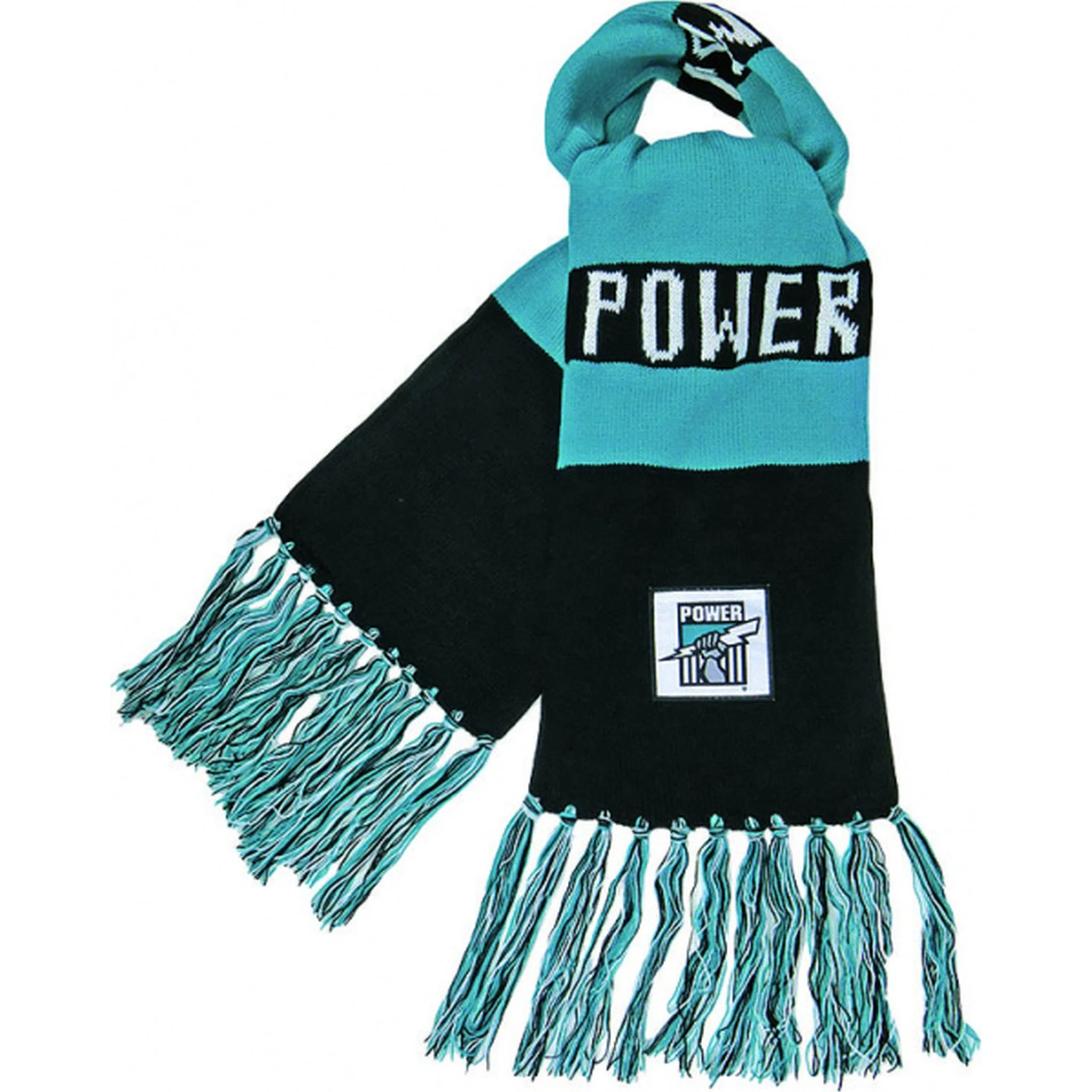 Burley Sekem Port Adelaide Power AFL Bar Scarf