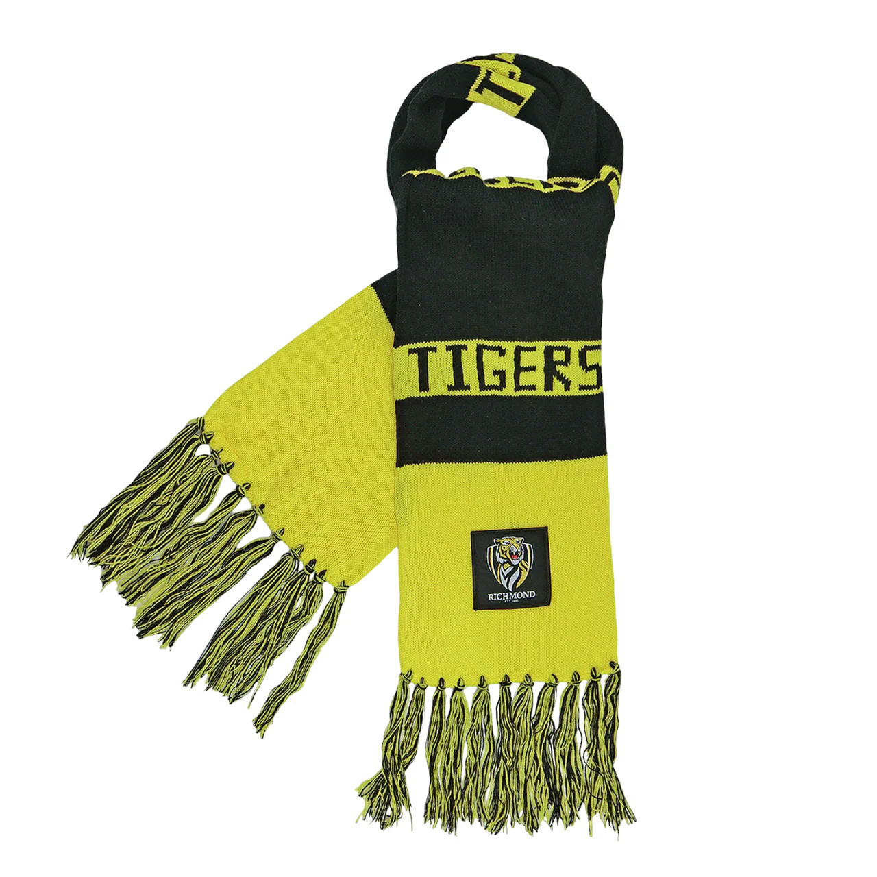 Burley Sekem Richmond Tigers AFL Bar Scarf