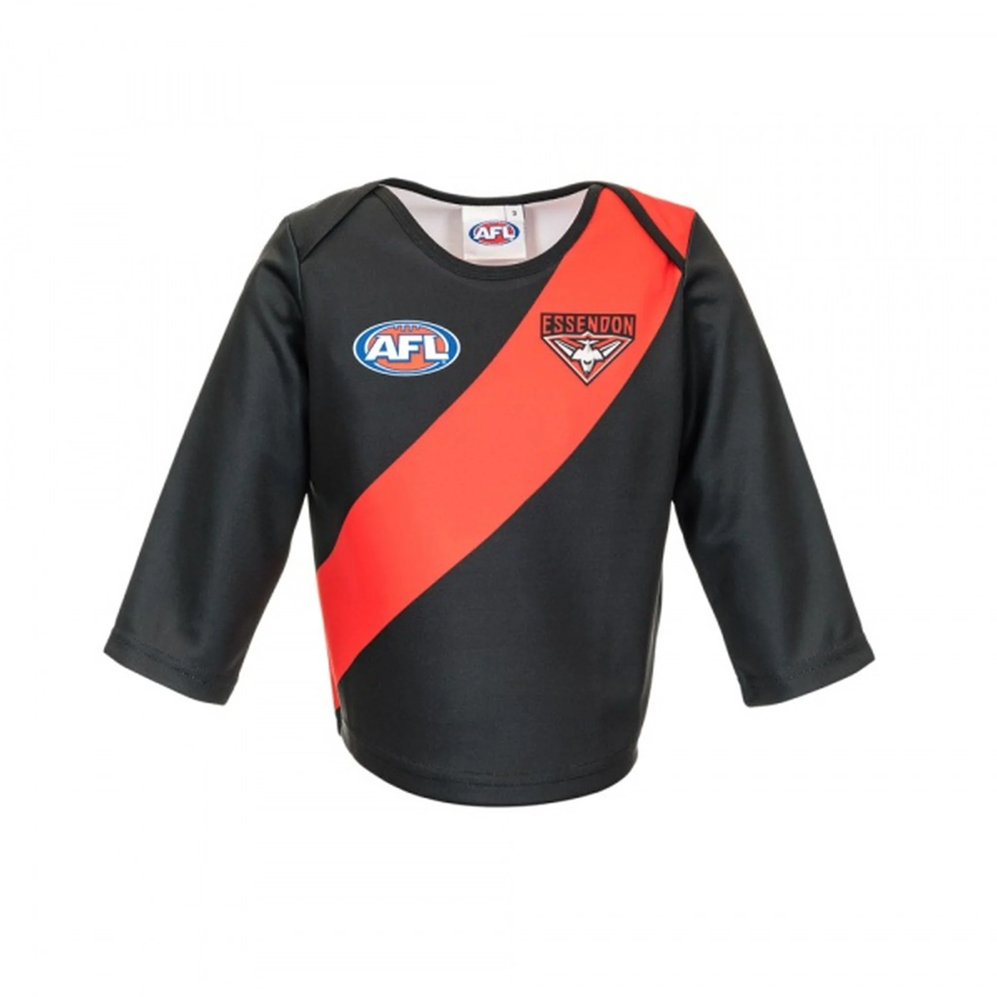 Burley Sekem Essendon Bombers AFL Infant Long Sleeve Replica Guernsey - (Size 2)