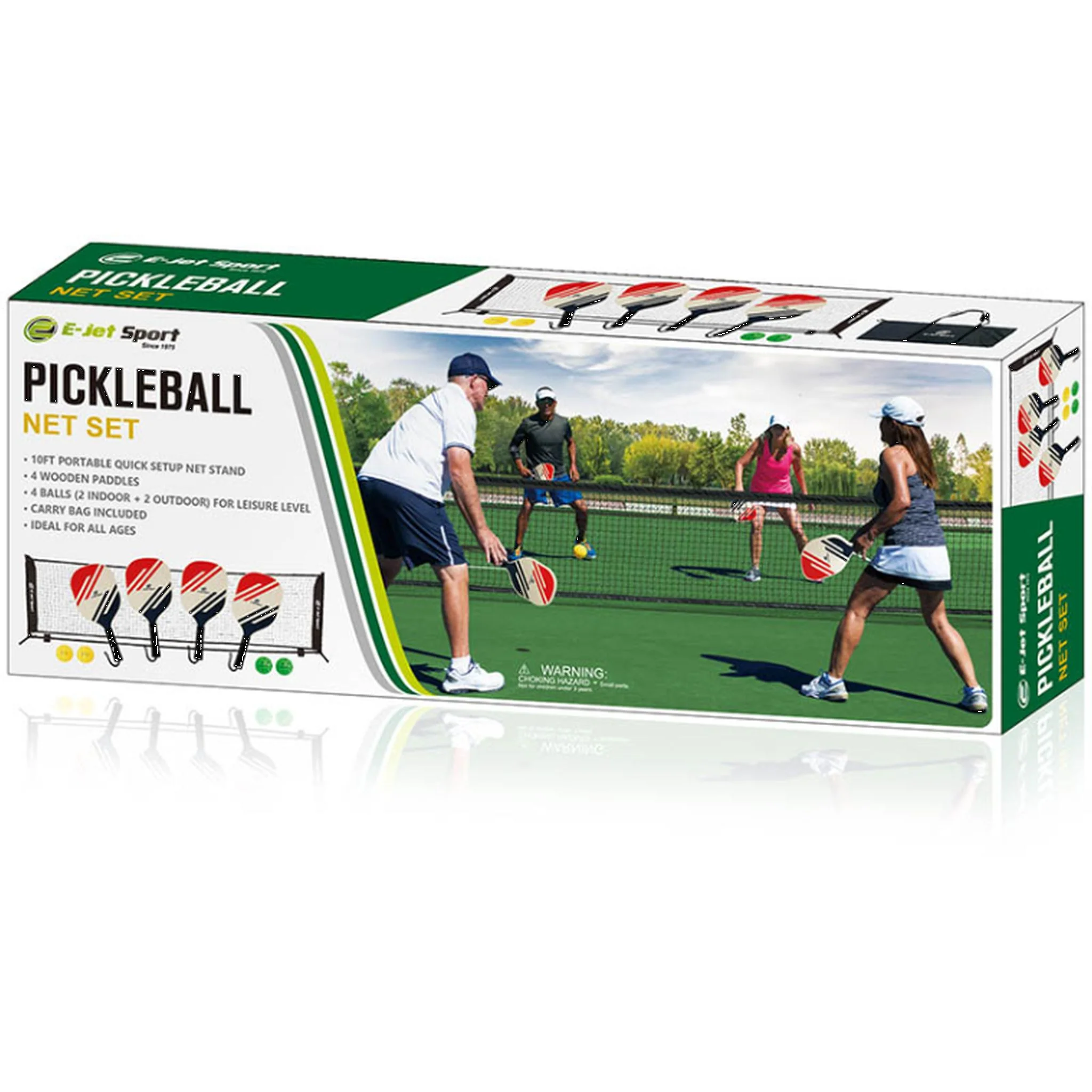E-JET Pickleball 4 Player Set with Net