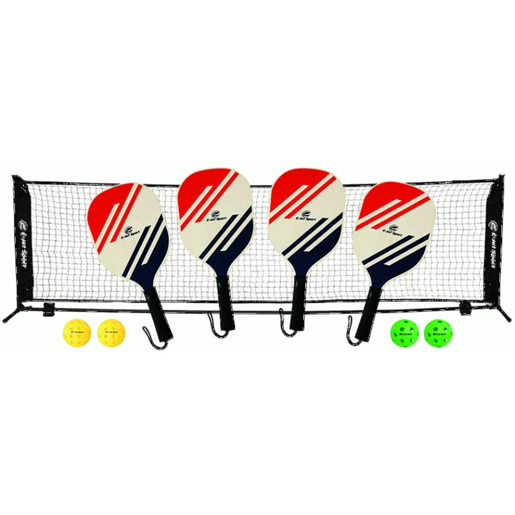 E-JET Pickleball 4 Player Set with Net - Image 2