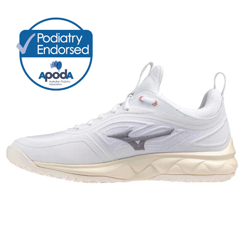 Mizuno Wave Luminous 3 D WIDE Womens Netball Shoes - Image 2