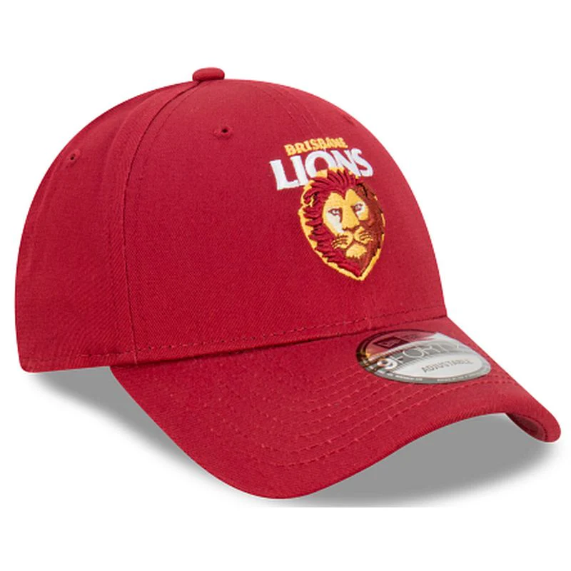 New Era Brisbane Lions Official Team Colours 9FORTY Cloth Strap - Image 2