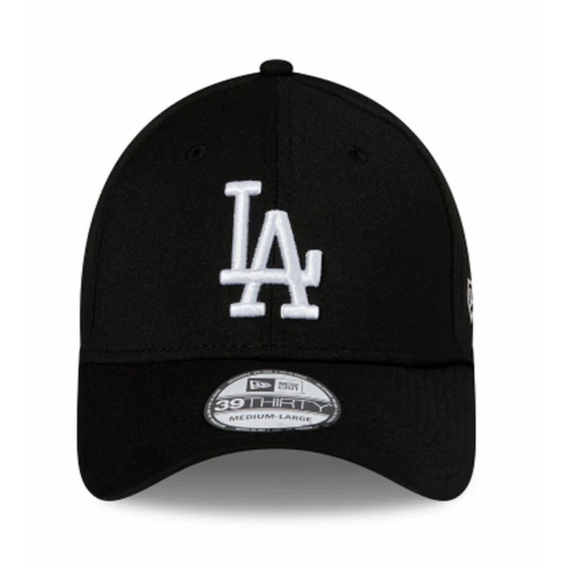 New Era Los Angeles Dodgers Black 39THIRTY Stretch Fit - Image 2