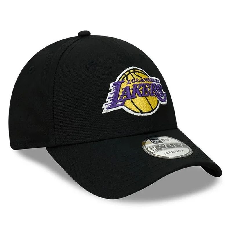 New Era Los Angeles Lakers NBA Essentials Black OTC 9FORTY Cloth Strap - Image 2