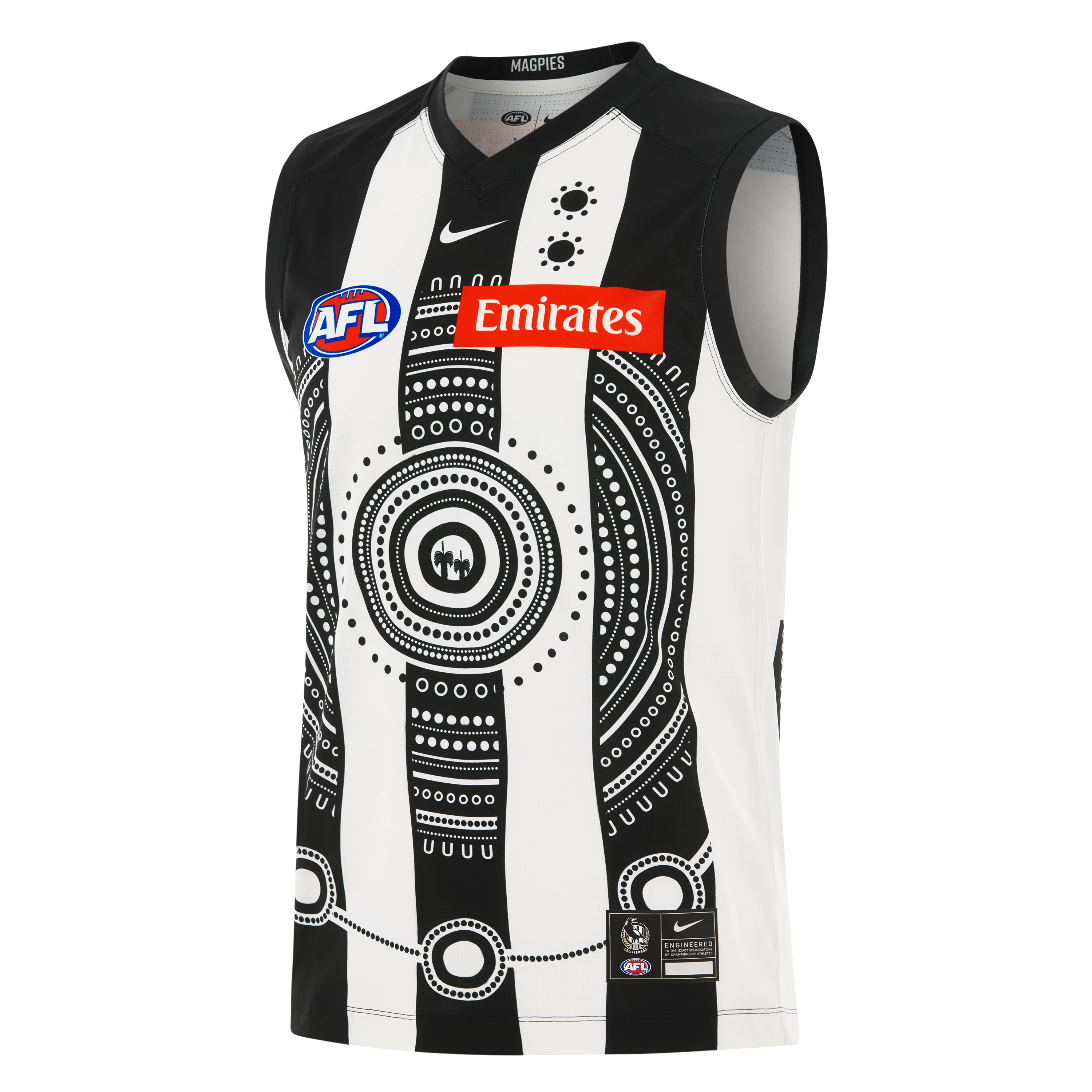 Nike Collingwood Magpies 2026 AFL Indigenous Adult Replica Guernsey