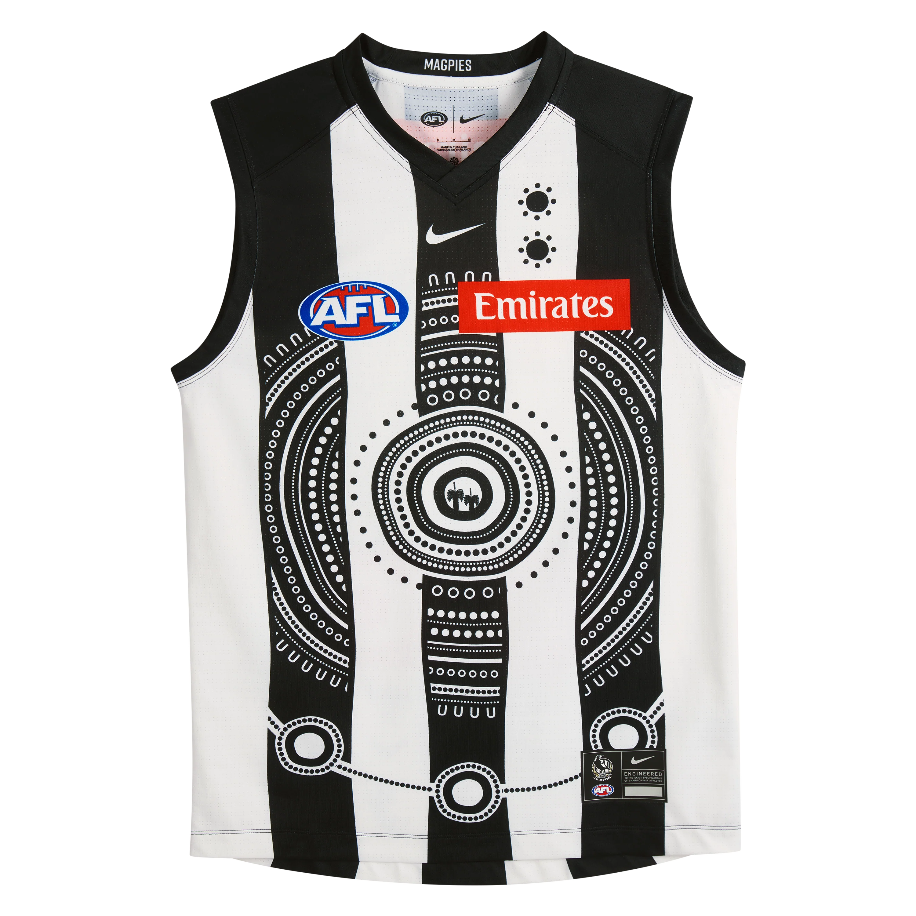 Nike Collingwood Magpies 2026 AFL Indigenous Adult Replica Guernsey - Image 4