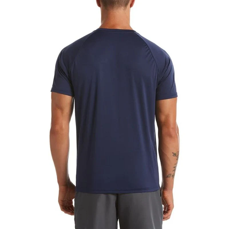 Nike Mens Swim Essential Short Sleeve Hydroguard Top - Image 2