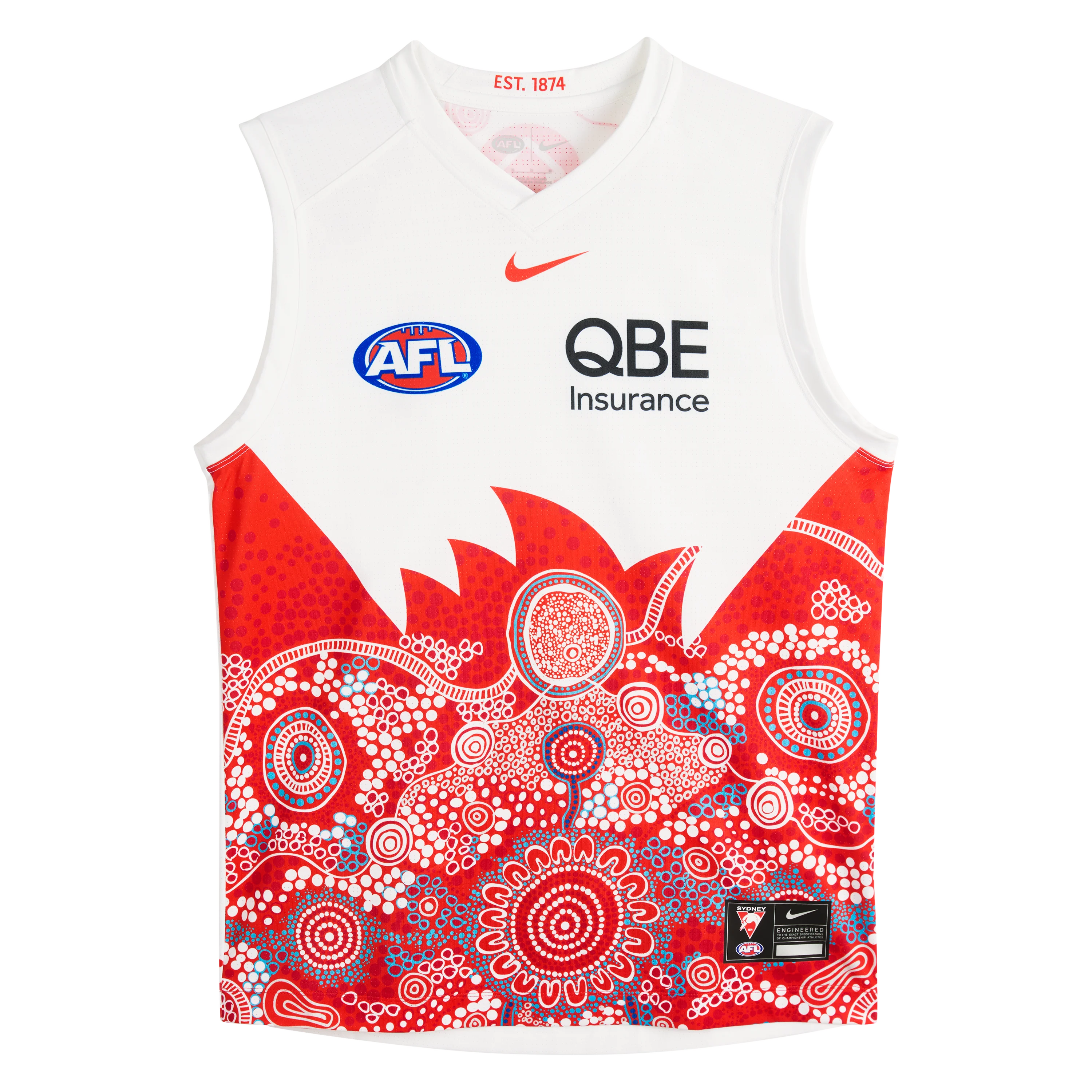 Nike Sydney Swans Adult 2026 AFL Indigenous Adult Guernsey - Image 3