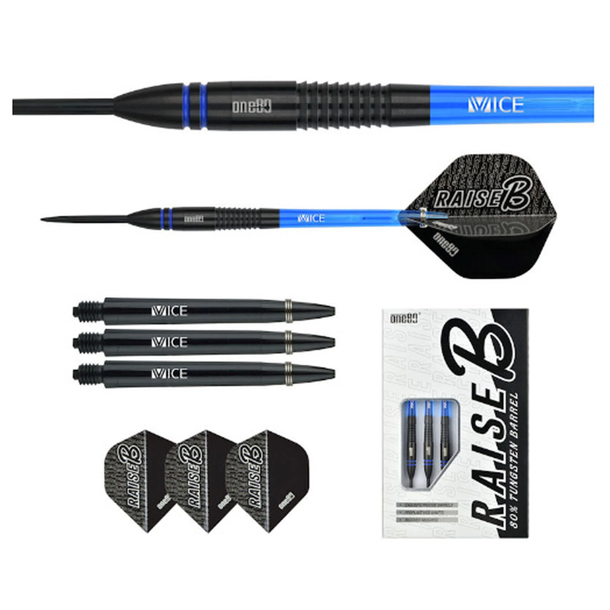 ONE80 Raise B 80% Tungsten Darts - Image 3