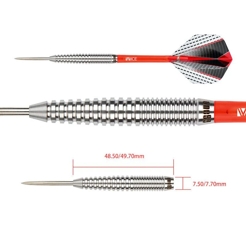 ONE80 Strike 80% Tungsten Darts - Red (05) - Image 2
