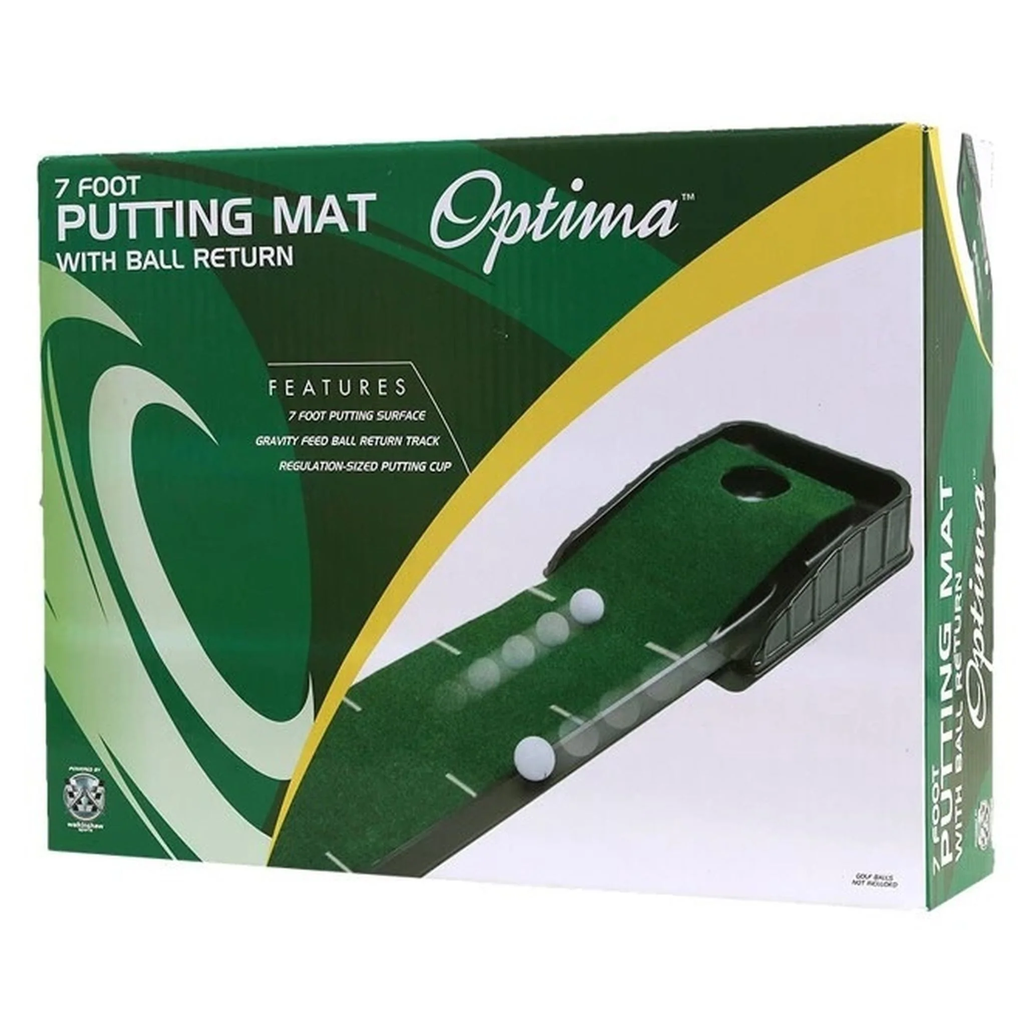 Optima 7 Foot Putting Mat with Ball Return - Image 2