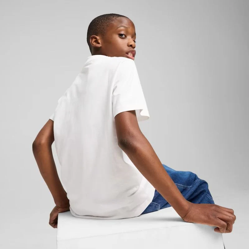 PUMA Boys Colour Essentials No.1 Logo Tee - Image 2