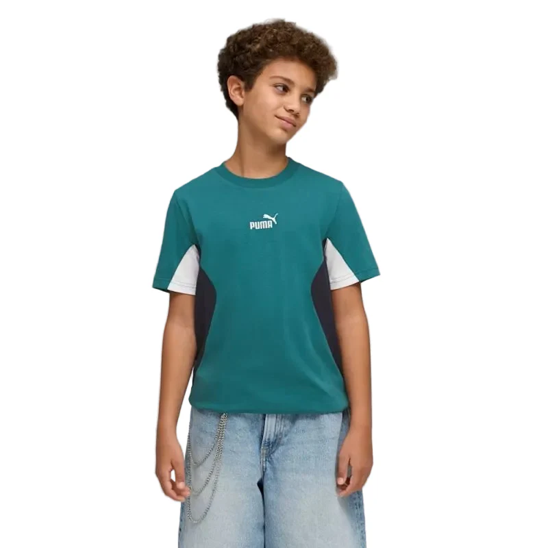 PUMA Boys Essentials Block Tee