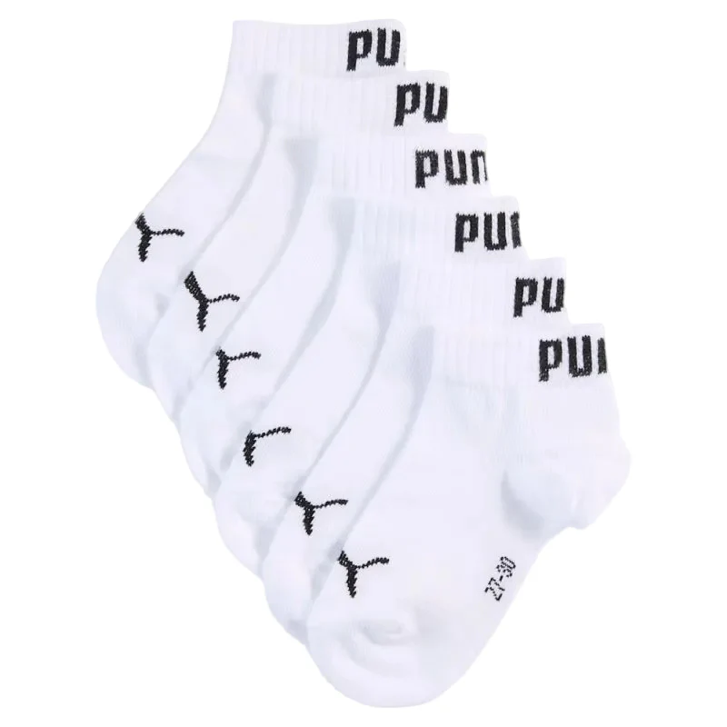 PUMA Kids QTR Crew Socks Pack of 3