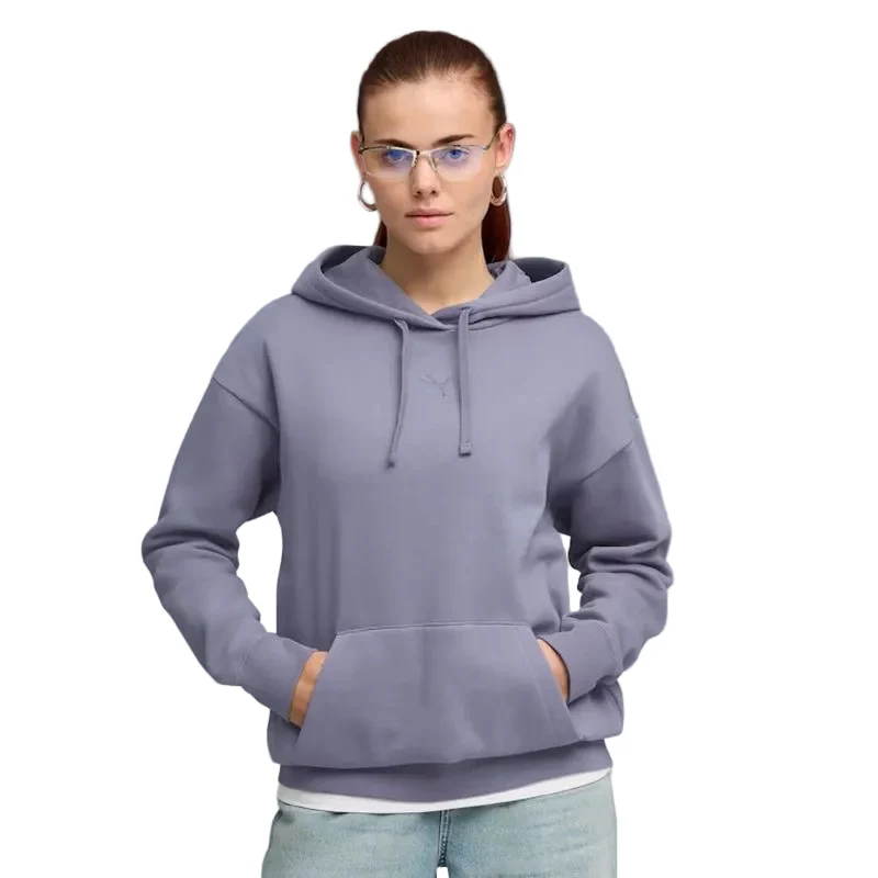 PUMA Womens Essentials Cat Logo Relaxed Hoodie