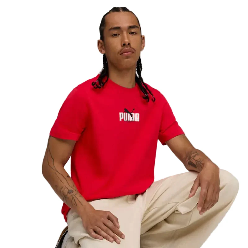 PUMA Mens Graphic PUMA Wording Tee