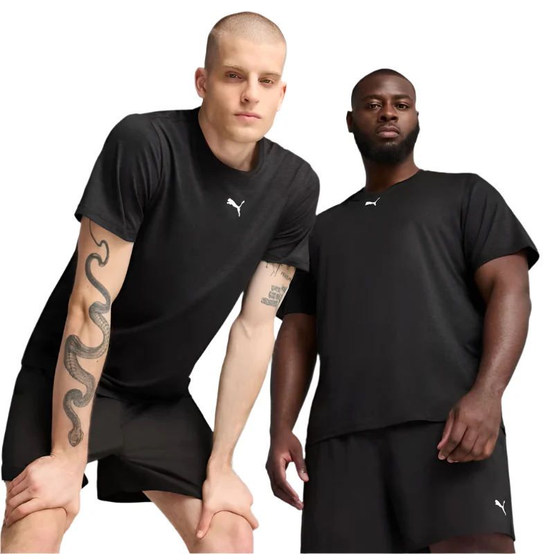PUMA Mens TAD Essentials Heather Cat Tee