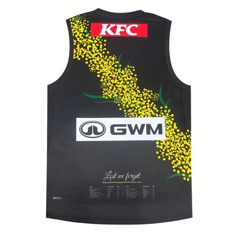 PUMA Richmond Tigers 2026 AFL Anzac Adult Replica Guernsey - Image 2