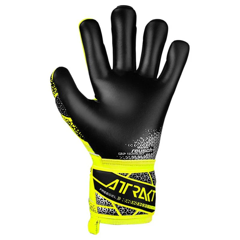 Reusch Attrakt Freegel Silver Junior Goalkeeping Gloves - Image 2