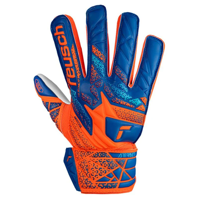 Reusch Attrakt Starter Solid Finger Support Junior Goalkeeping Gloves