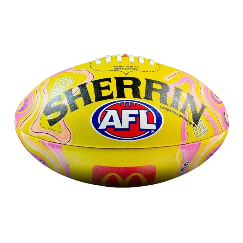 Sherrin AFL Sir Doug Nicholls Round 2026 Replica Game Ball