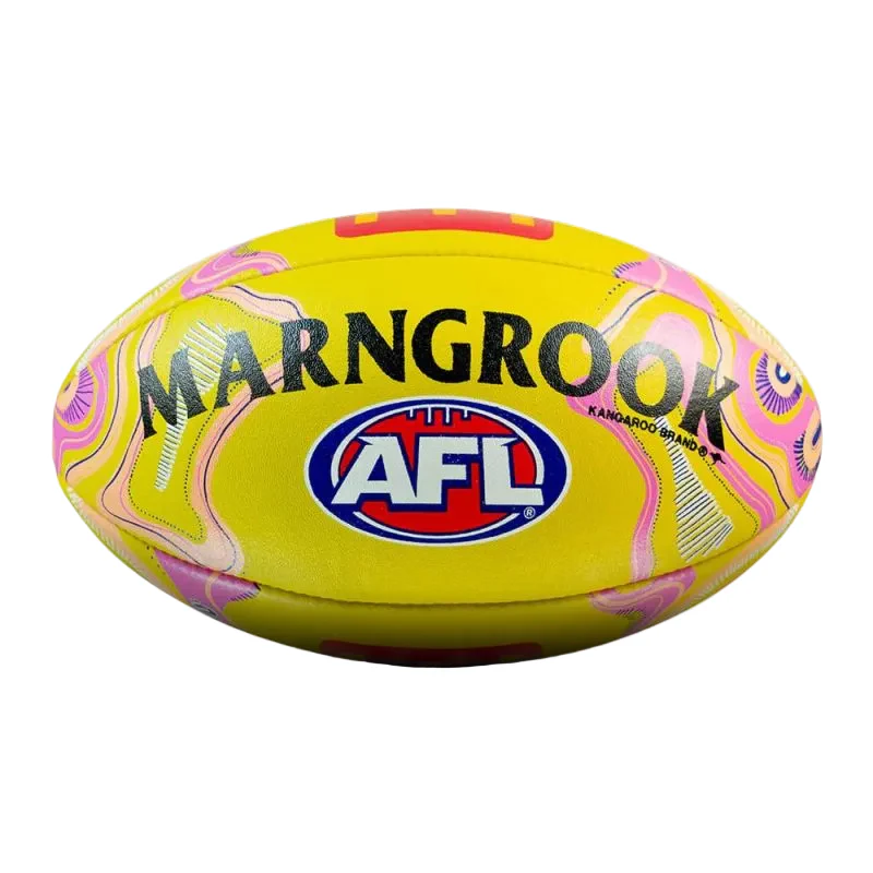 Sherrin AFL Sir Doug Nicholls Round 2026 Replica Game Ball - Image 3