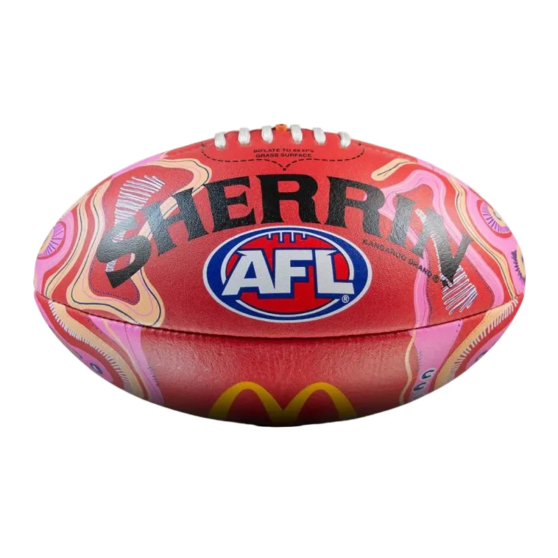 Sherrin AFL Sir Doug Nicholls Round 2026 Replica Game Ball