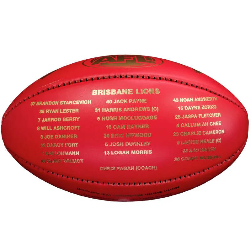 Sherrin KB Blemish - Brisbane Lions Premiers 2024 Match Ball - Image 3