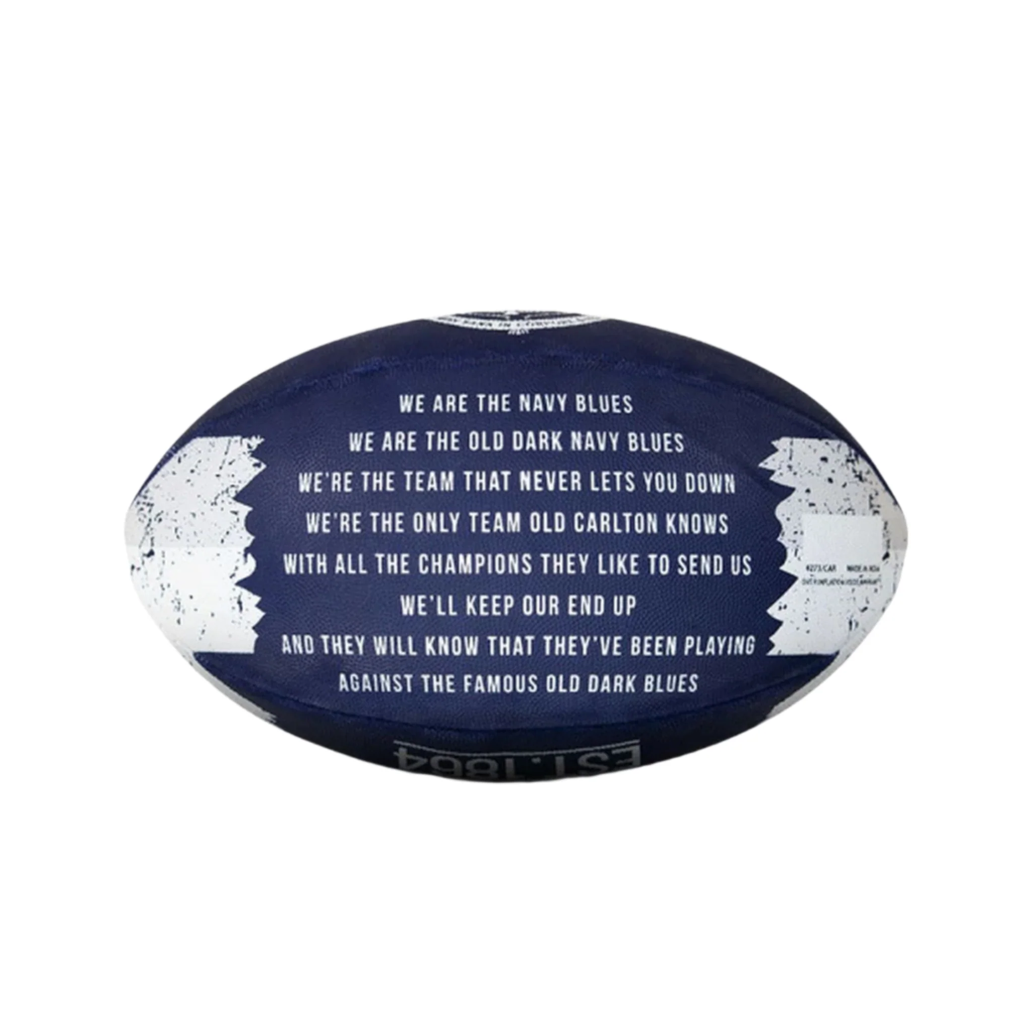 Sherrin Carlton Blues PVC Song Football - Image 2