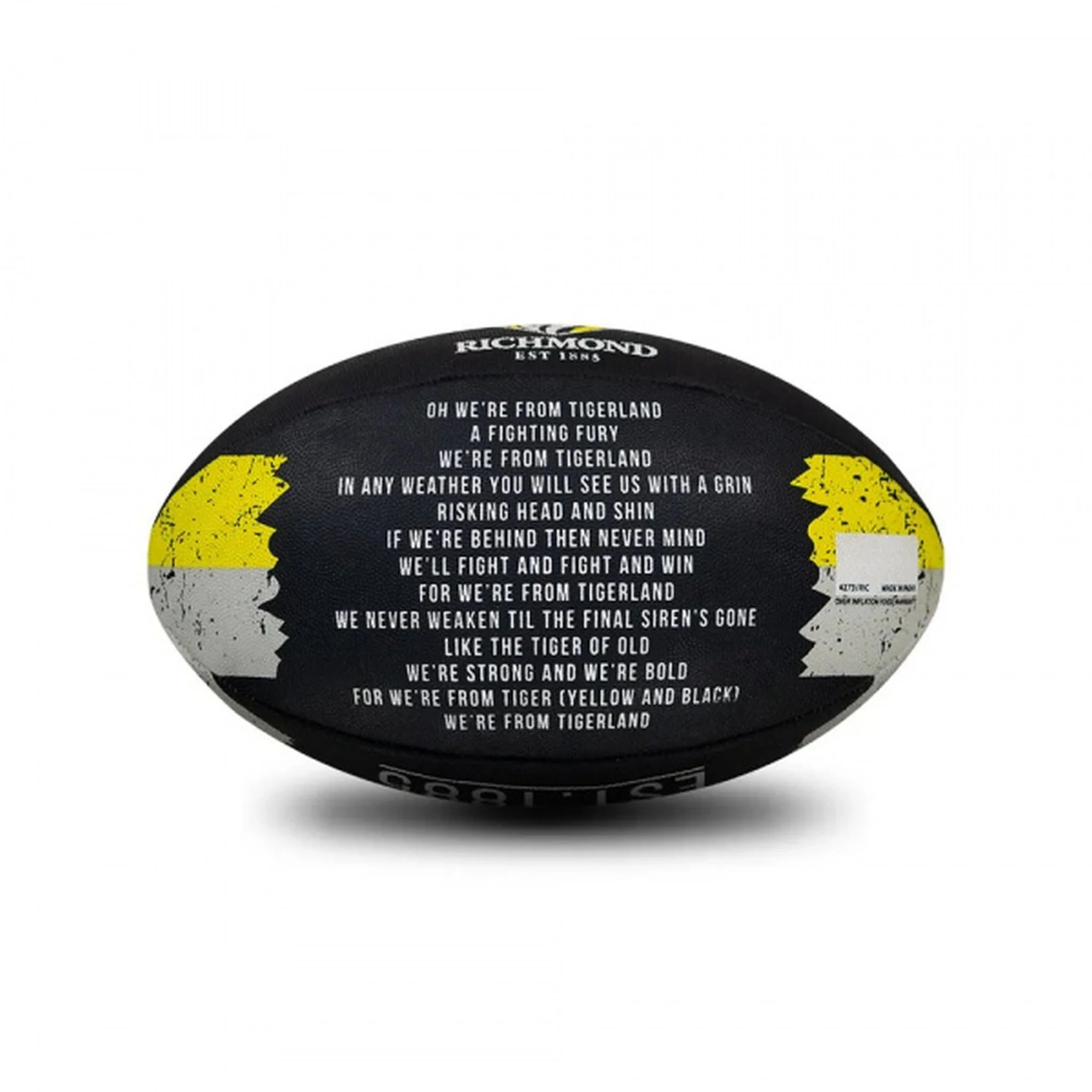 Sherrin Richmond Tigers PVC Song Football - Image 2