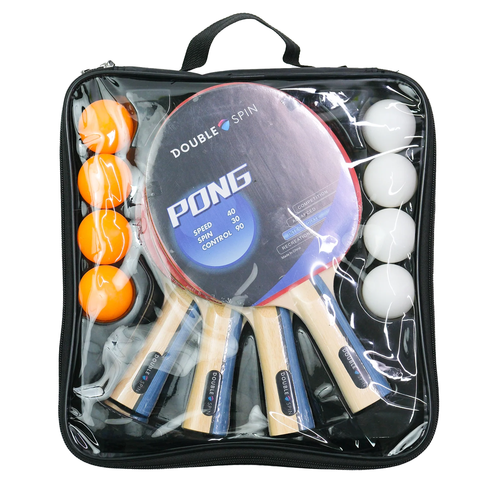 Double Spin 4 Player Deluxe Table Tennis Set - Image 6