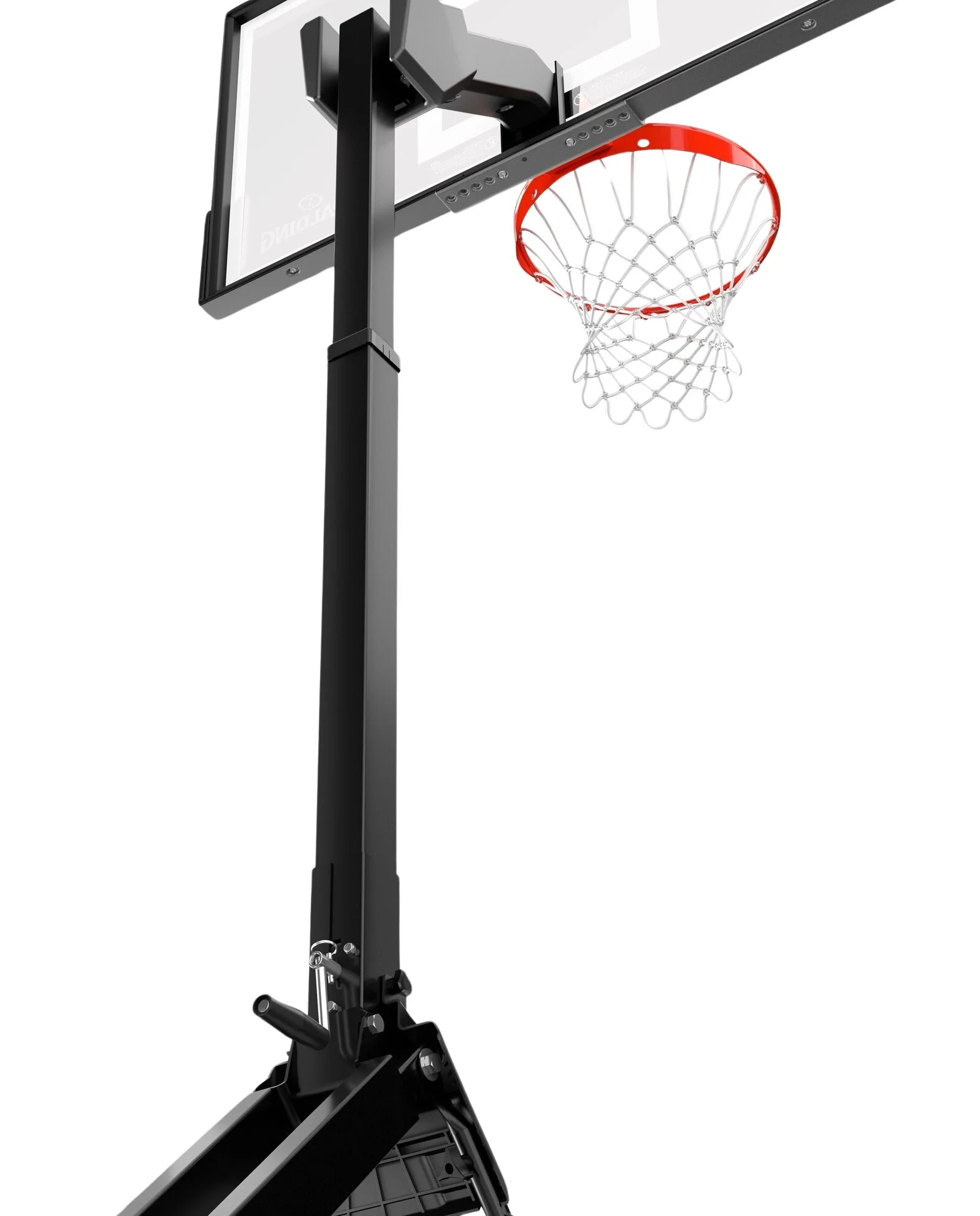 Spalding 54-inch Clear View Momentous EZ Assembly Acrylic Portable Basketball Hoop - Image 4