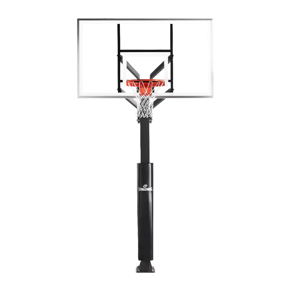 Spalding 60-inch U-TURN PRO Glass Inground Hoop