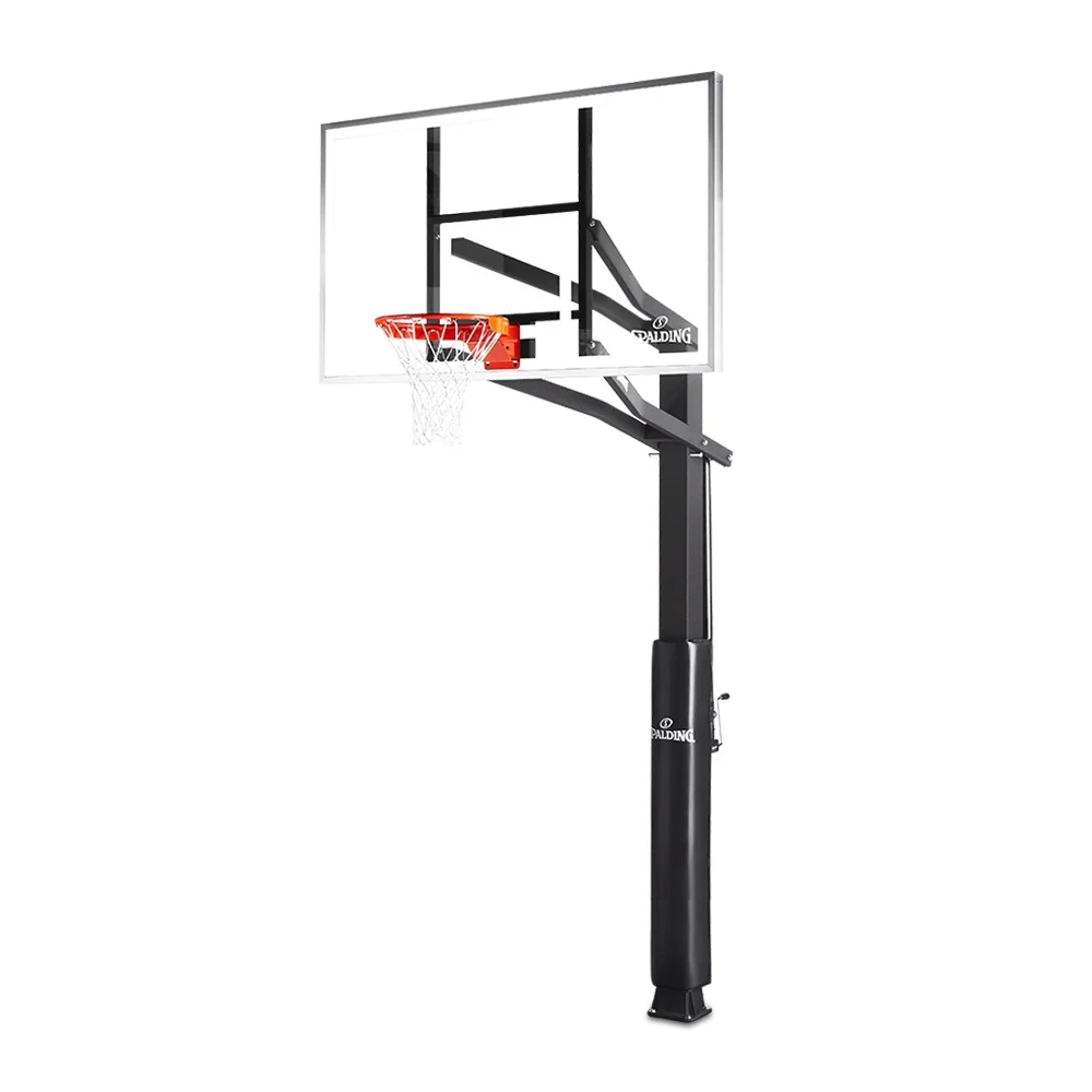Spalding 60-inch U-TURN PRO Glass Inground Hoop - Image 2